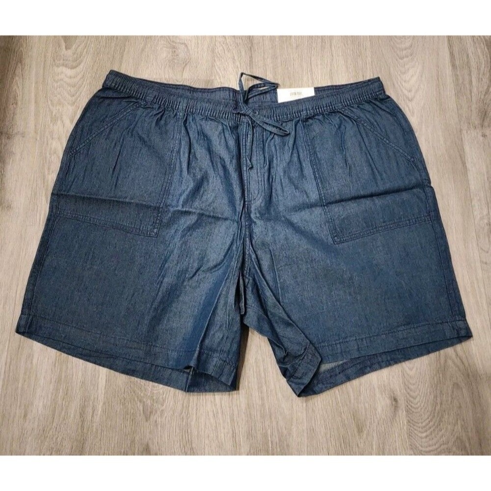 NWT Style & Co Women’s Shorts 3X  Denim Blue 6" Inseam Dark Chambray